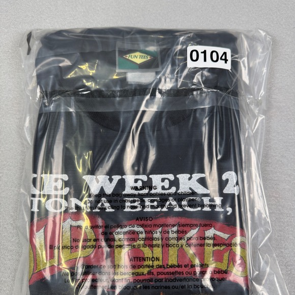 Vintage Bike Week 2001 Daytona Beach FL T-Shirt Black Fun Tees Mens XL Whiskey - Picture 9 of 9
